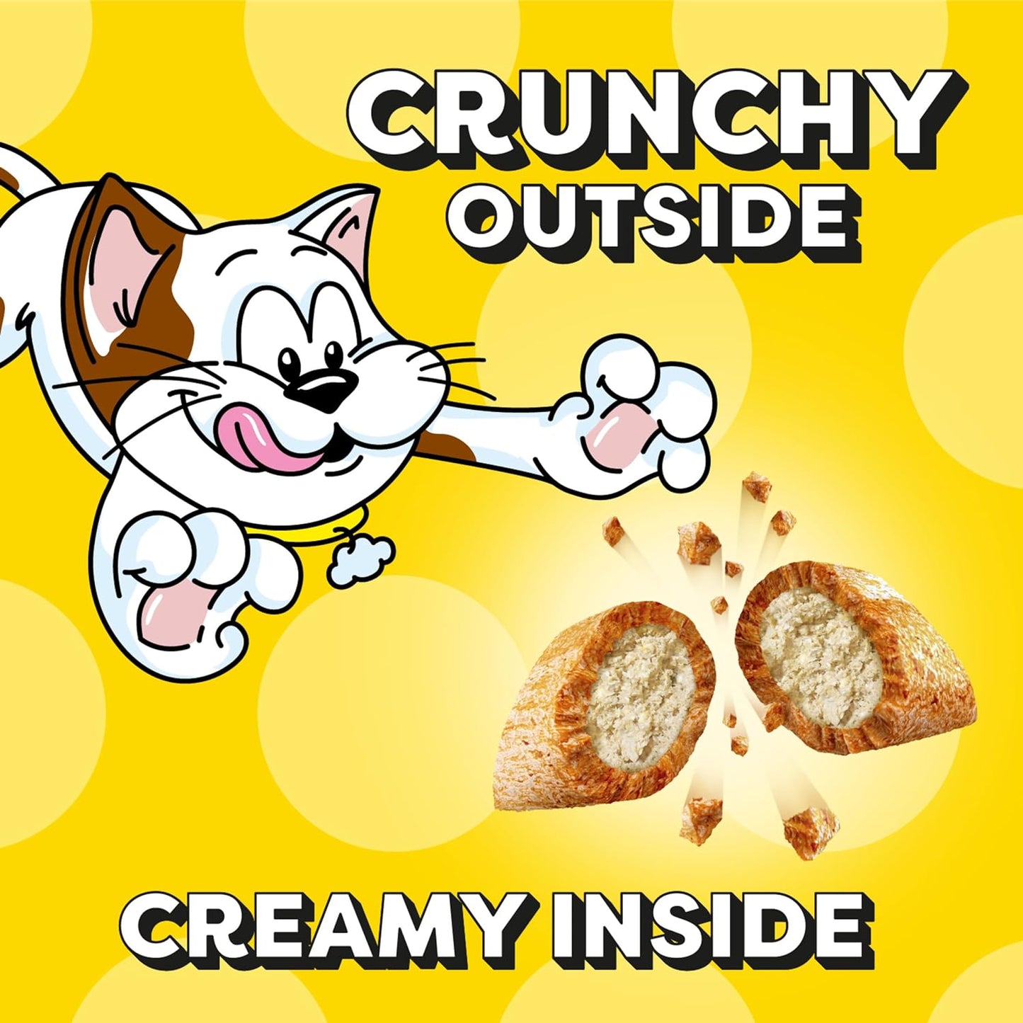 Jumbo Stuff Crunchy and Soft Cat Treats, Tempting Tuna Flavor, 5.3 Oz. Pouch (Pack of 10)