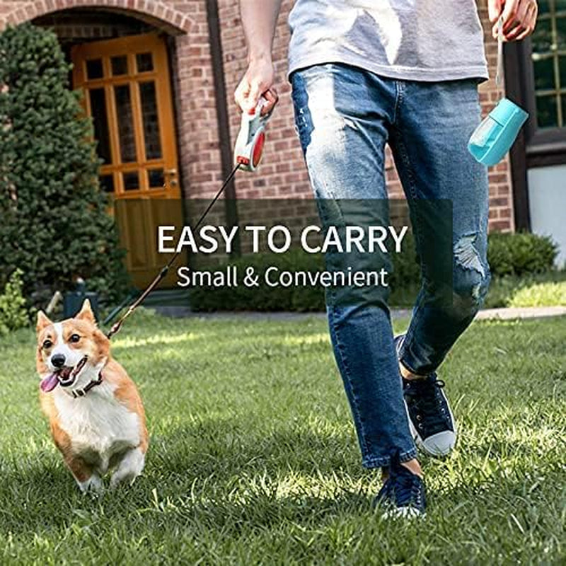 Portable Dog Water Bottle Foldable Pet Water Bottles for Dogs Light Weight Dog Water Bowl Dispenser Dog Water Bottles for Walking Traveling Hiking(10 Oz)(Blue)