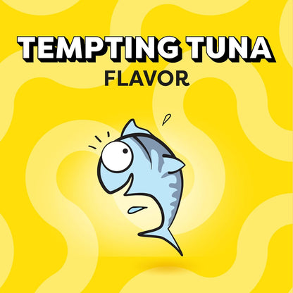 Jumbo Stuff Crunchy and Soft Cat Treats, Tempting Tuna Flavor, 5.3 Oz. Pouch (Pack of 10)